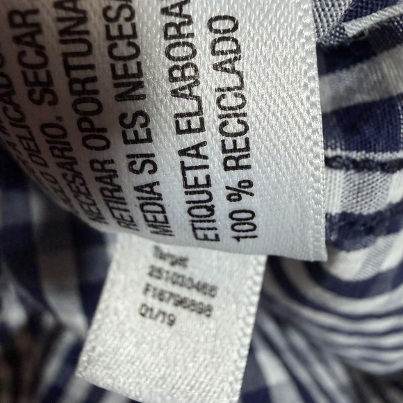 Vineyard Vines Shirt Mens Large Blue Gingham Check Whale Long Sleeve Button Down - Picture 6 of 10